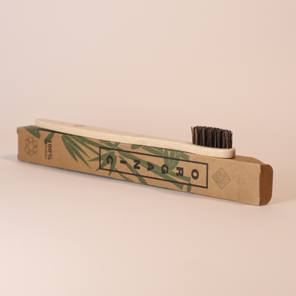 Horse Hair Bristle & Bamboo Toothbrush