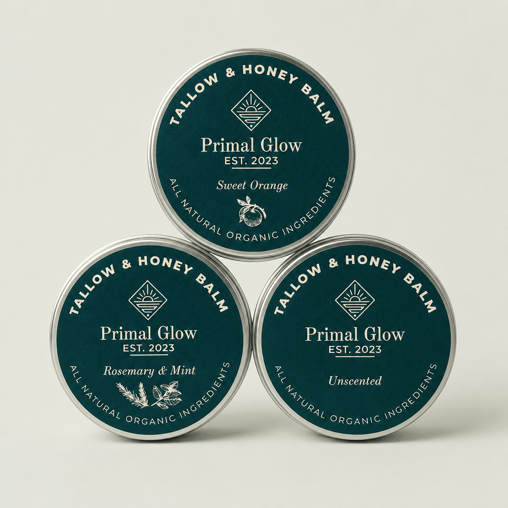 Primal Glow Tallow & Honing Hydraterende Balsem (30 ml) 3 stuks
