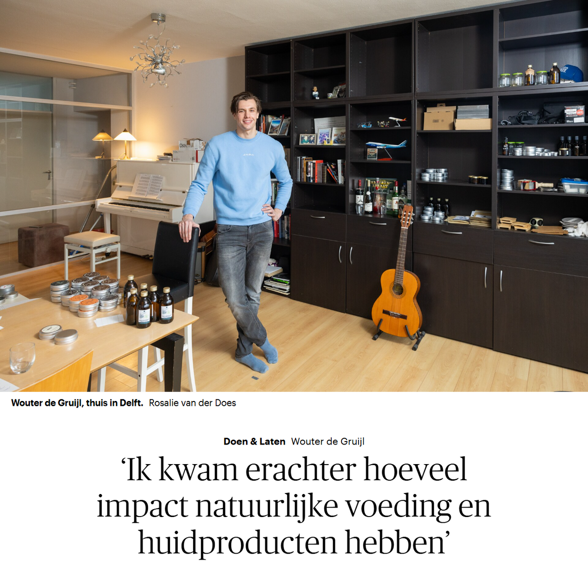 Primal Glow-vermelding in de media met een artikel over het merk.